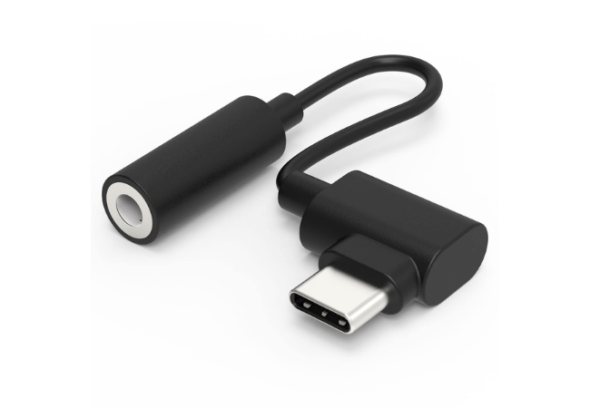 Cubilux Right Angle USB-C to 3.5mm Adapter​​